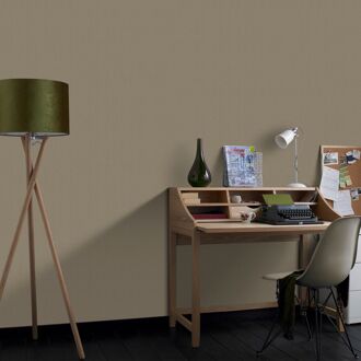 Vliesbehang Basic Glitter - Taupe - 10,05 M X 52 Cm