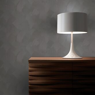 Vliesbehang Basic Stuc - Donkergrijs - 10,05m X 52cm