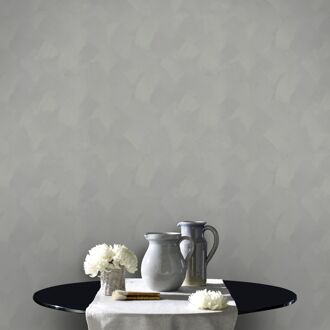 Vliesbehang Basic Stuc - Grijs - Groen - 10,05m X 52cm