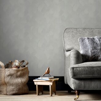 Vliesbehang Basic Stuc - Lichtgrijs - 10,05m X 52cm