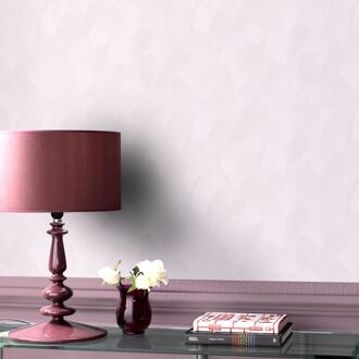 Vliesbehang Basic Stuc - Poederroze - 10,05 M X 52 Cm