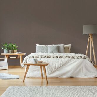 Vliesbehang Basic Textiel - Bruin - 10,05 M X 53 Cm