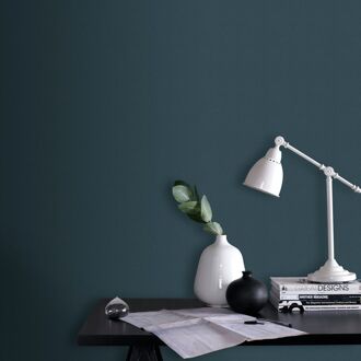 Vliesbehang Basic Textile - Blauw - 10,05m X 53cm