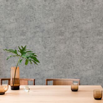 Vliesbehang Beton Metallic - Zilver - 10,05m X 52cm