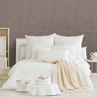 Vliesbehang Concrete Mat - Bruin - 10,05m X 53cm