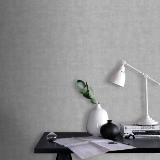 Vliesbehang Concrete Mat - Lichtgrijs - 10,05m X 53cm