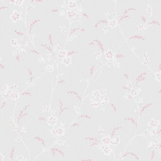 Vliesbehang | Eva Floral - Sugared Grey Grijs