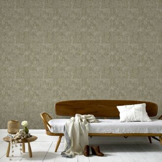Vliesbehang Kurk Luxe - Taupe - 10,05 M X 52 Cm