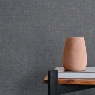 Vliesbehang Linen Shimmer - Blauw - 10,05 M X 52 Cm