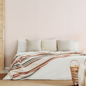 Vliesbehang Linen Shimmer - Off White - 10,05 M X 52 Cm