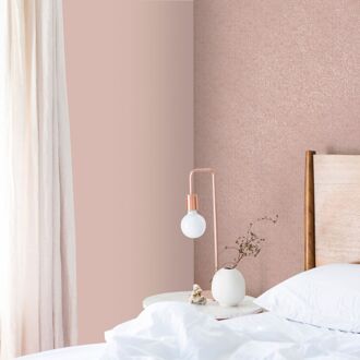 Vliesbehang Linen Shimmer - Zacht Terra - 10,05 M X 52 Cm