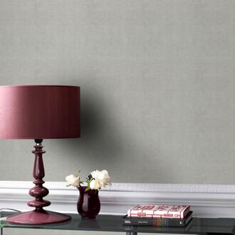 Vliesbehang Linnen Glans - Grijs - 10,05m X 53cm