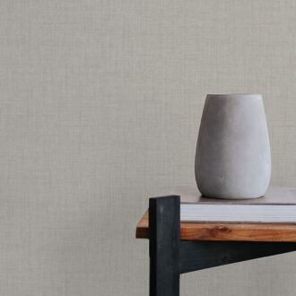 Vliesbehang Mat Textiel - Zacht Zand - 10,05 M X 52 Cm