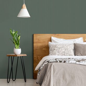 Vliesbehang Pure Lines - Army Groen - 10m X 52cm