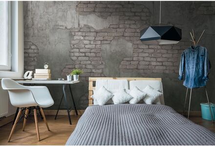 Vliesbehang Vanilla Lime 14249 - Taupe - Groen - 2,70m X 450cm