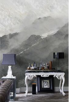 Vliesbehang Vanilla Lime 14317 Bergen - Antraciet - 2,70m X 450cm