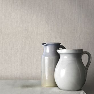 Vliesbehang Weefsel Luxe - Beige - 10,05m X 52cm