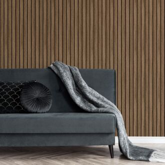 Vliesbehang Wood Strokes - Natuurlijk - 10,05m X 52cm