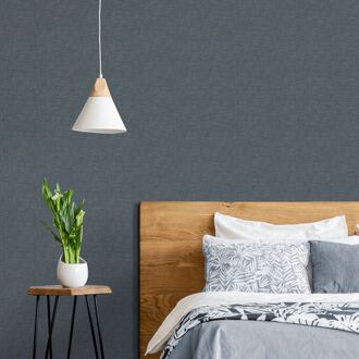 Vliesbehang Yarn Archive - Donkerblauw - 10,05 M X 104 Cm