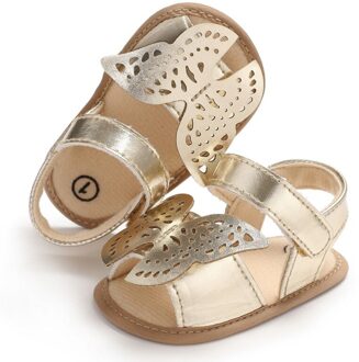 Vlinder baby sandalen solid PU leer baby meisjes jongens sandalen Antislip zachte zolen baby peuter sandalen y13 J / 0-6 months