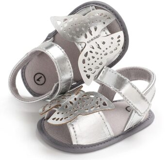 Vlinder baby sandalen solid PU leer baby meisjes jongens sandalen Antislip zachte zolen baby peuter sandalen y13 S / 0-6 months