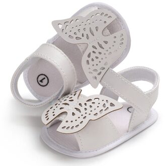 Vlinder baby sandalen solid PU leer baby meisjes jongens sandalen Antislip zachte zolen baby peuter sandalen y13 W / 0-6 months