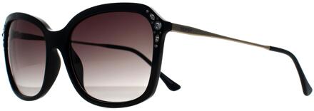 Vlinder Dames Zwart Goud Rook Grijs Kleurverloop N2901 - One Size