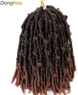 Vlinder Faux Locs Haak Hair Ombre Vlinder Locs Haar Godin Faux Locs Gehaakte Haar Gehaakte Vlinder Locs Voor Blcak Vrouwen 1b 30 kleur / 3stk 60Strands