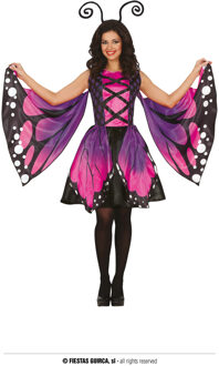 Vlinder Jurk Dames Paars Vanessa Paars - Lila