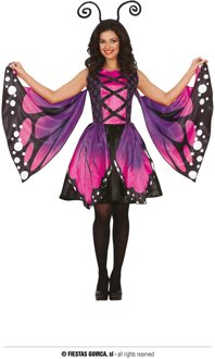 Vlinder Jurk Dames Paars Vanessa Paars - Lila