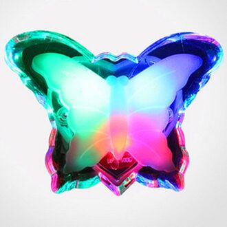 Vlinder Led-nachtlampje Energiebesparing Mooie Kleur RGB Romantische Muur Light Night Lamp Decoratie Lamp Voor Baby Slaapkamer EU plug
