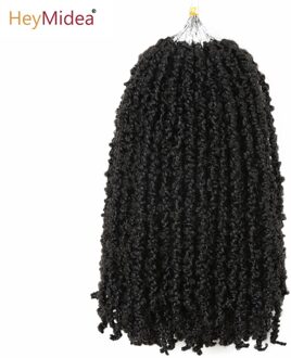 Vlinder Locs Haak Hair 12Inch Pre Doorgelust Verontruste Locs Gehaakte Vlechten Hair Extensions Zwart Voor Vrouwen 24 Strengen Heymidea 5packs