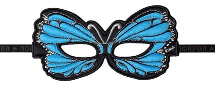 Vlinder oogmasker - blauw - voor kinderen - vlindermasker - verkleedaccessoires