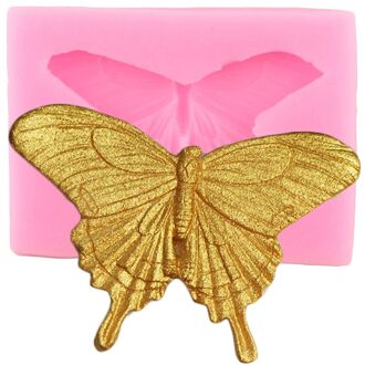 Vlinder Siliconen Mal Kant Cake Grens Cupcake Topper Fondant Cake Decorating Gereedschap Diy Snoep Klei Chocolade Gumpaste Mallen CC590