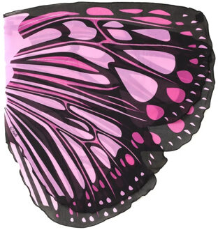 Vlinder verkleed vleugels voor kids roze - Verkleedattributen