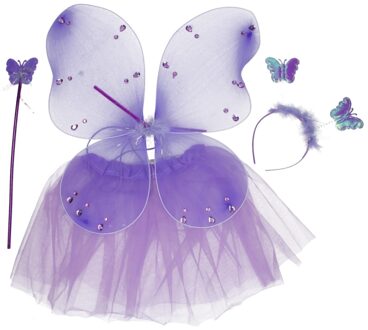 Vlinder Verkleedset - Blauw