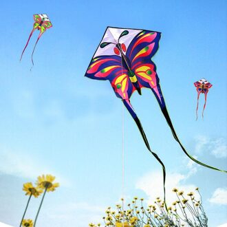 Vlinder Vliegers Vliegen Outdoor Speelgoed Voor Kinderen Vliegers Nylon Ripstop Albatros Vliegers Fabriek Handvat Lijn groot Kite 100m lijn