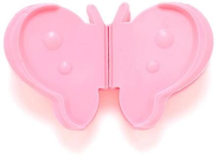 Vlinder Vorm Geïsoleerde Warmte Hete Plaat Clip Magnetron Handschoenen Thicken Verbrandingsbeveiliging Silicone Keuken Organisator Keuken Gereedschap roze