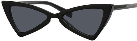 Vlinder Zwarte Cat Eye Zonnebril Vrouwen Blauw Zonnebril Voor Vrouwelijke Trendy Getinte Kleur Schaduw UV400 zwart grijs