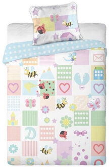 vlinders dekbedovertrek, 100 x 135 cm