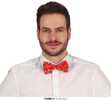 Vlinderstrik Christmas Tree Rood Rood - Zalm, Multikleur - Print