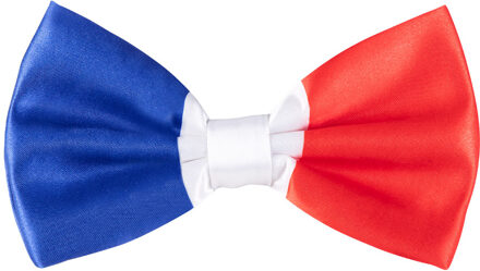 Vlinderstrik Franse vlag blauw/wit/rood Multikleur - Print