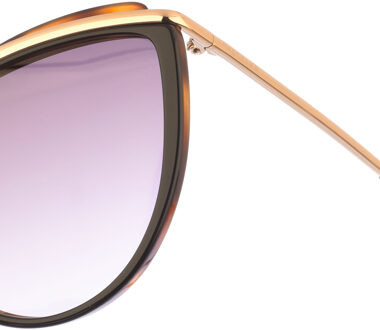 Vlindervormige acetaat zonnebril LO676S Dames Zwart - One Size