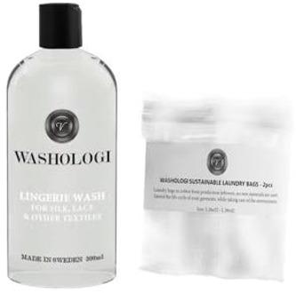 Vloeibaar wasmiddel Washologi Lingerie Wash & Laundry Bag 300 ml + 2 st