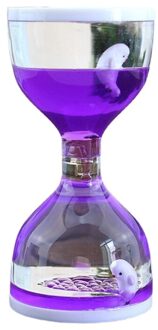 Vloeibare Motion Waskolf Timer Bureau Zintuiglijke Speelgoed Dier Drijvende Olie Zandloper Voor F 97BD Paars