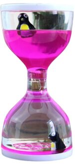 Vloeibare Motion Waskolf Timer Bureau Zintuiglijke Speelgoed Dier Drijvende Olie Zandloper Voor F 97BD Roze