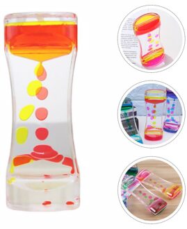 Vloeibare Motion Zandloper Timer Vloeibare Motion Waskolf Voor Kinderen rood geel