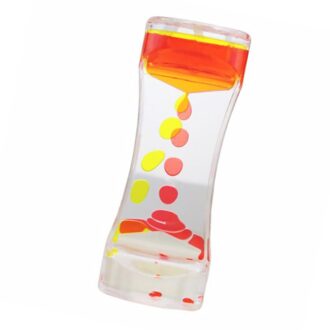 Vloeibare Motion Zandloper Timer Vloeibare Motion Waskolf Voor Kinderen rood geel