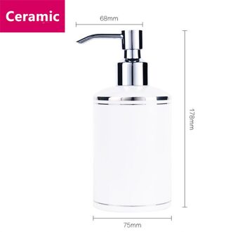 Vloeibare Zeep Dispensers Keramische Emulsie Doseren Fles Goud Druk Draagbare Hand Douchegel Shampoo Fles 300ML stijl 3