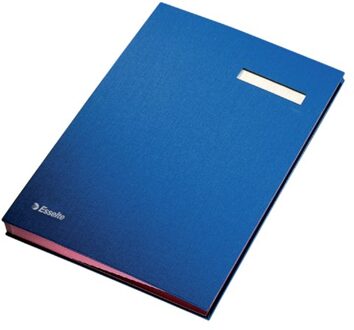 Vloeiboek Esselte 6210 karton 20tabs blauw